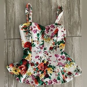 Floral Peplum Top